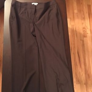 Sejour Curvy Fit Brown Dress Pants Size 16W